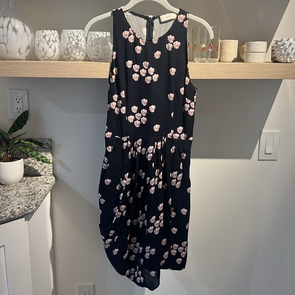 A.L.C. Eva silk floral dress size 2 - Picture 6 of 12